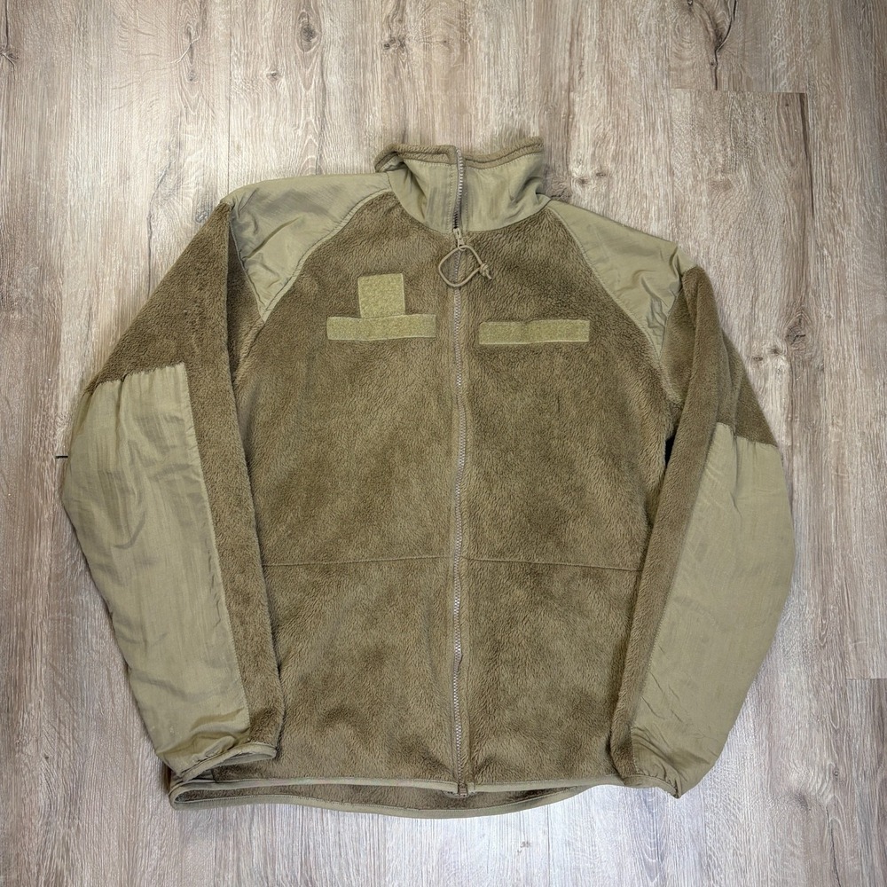 Cold Weather Gen III Coyote Brown Polartec Jacket Mens Large Long Fleece